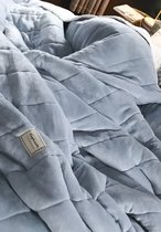 Wollige Deken 85 x 220 cm Zacht/Warm/Pluizig Warme Deken Kreukvrij Voor Lente/Herfst Bank of Bed, Blauw