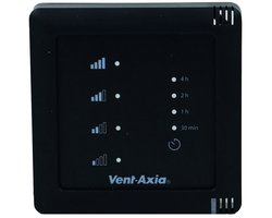 Vent-Axia MultihomeÂ draadloze 4-standenschakelaar met batterij - zwart - SSU-BZ
