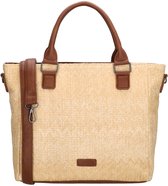 Sac à main Beagles Formentera - Cabas - Bandoulière - Paille - Été - Poches zippées - Pratique - Nature