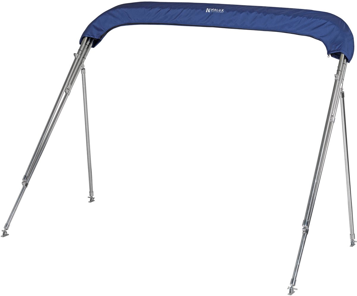 NALUX RVS Biminitop 4 bogen - Hoogte 117 cm -Breedte 215-228 cm
