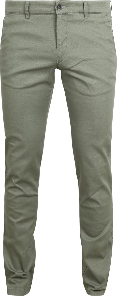 Suitable Chino broek Pico Smart Groen - Maat 56 - Heren - Mannen broeken