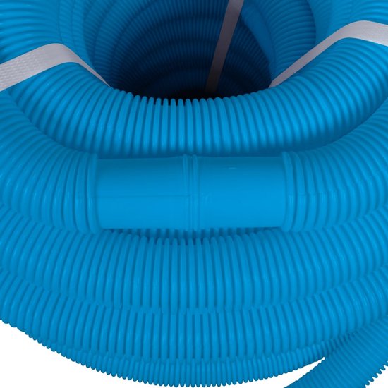 AquaOne Zwembadslang, 32 mm, blauw, 9 meter, 1 1/4 inch, hoogwaardige zwembadslang voor tuin en zwembad, zwembadslang, zuigslang, pompslang, flexibele waterslang