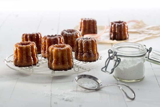Siliconen TOP cannelés bakvorm - 30 vormen - stevige armatuur & anti-aanbak silicone