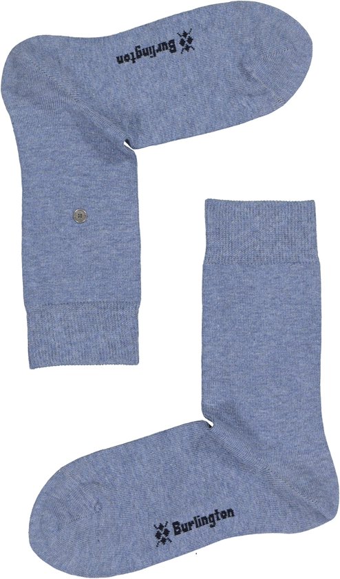 Burlington Everyday 2-Pack gedessineerd katoen multipack sokken dames blauw - maat 36-41