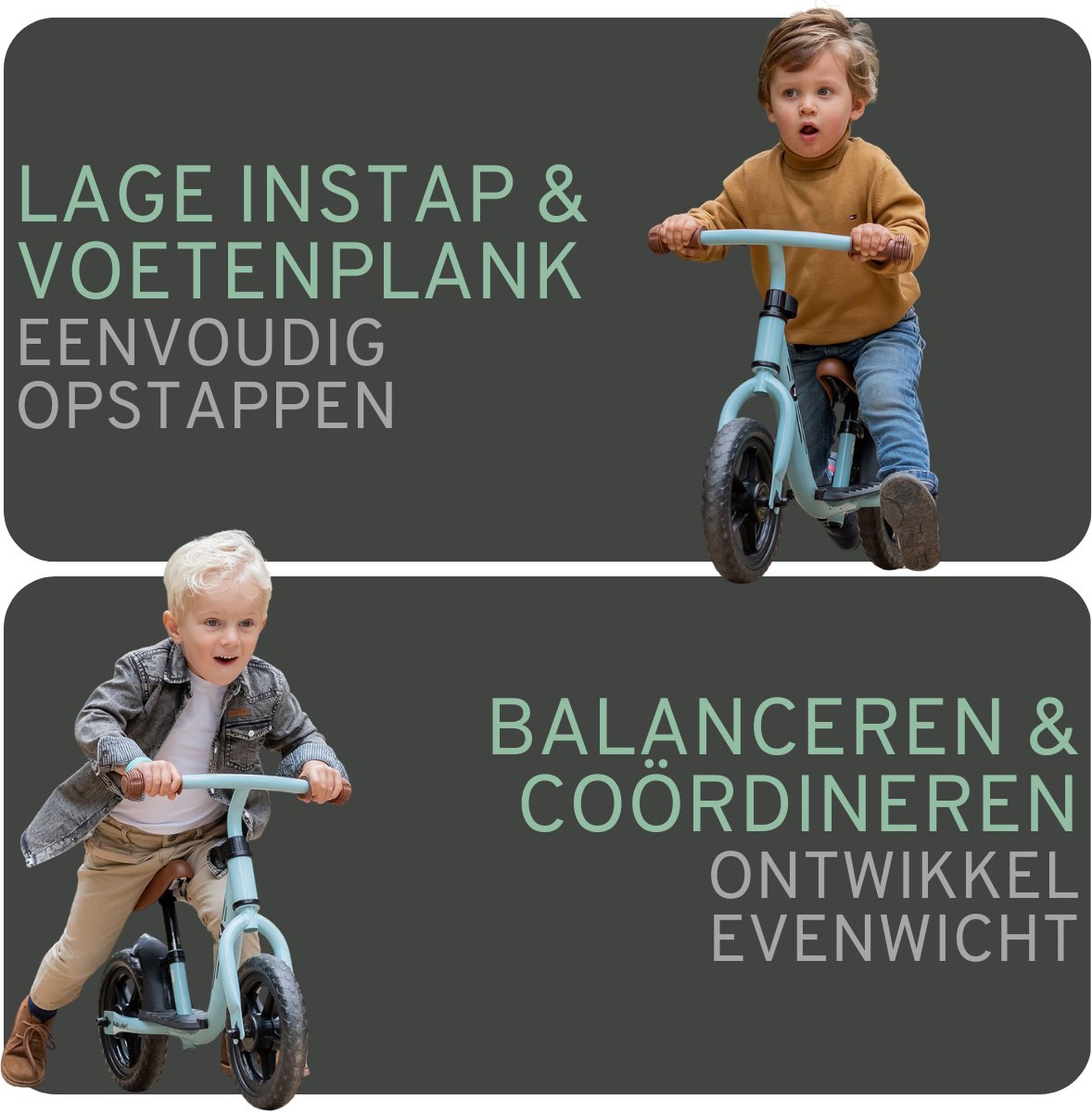 Bandits & Angels Metalen Loopfiets Starter Blauw met Voetenplank vanaf 2 Jaar - Limited Edition - Vintage Blauwe Loop Fiets - Verstelbaar Zadel 29 tot 39 cm - Voor Jongens en Meisjes - Compact en Veilig - Lage Instap met Voetenplank — afbeelding 8
