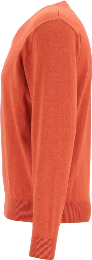Pull homme Redmond en coton - Col V- Orange