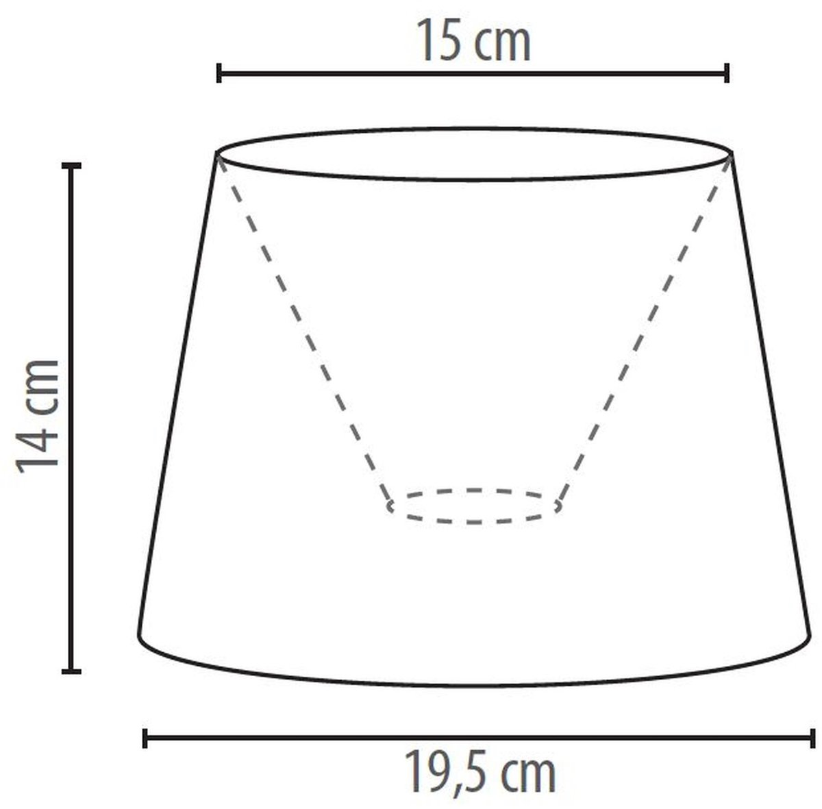 Licht-Erlebnisse - Willow - Lampenkap voor tafellamp - E14 - van - Plastic bedekt met stof - in - Ecru Roze