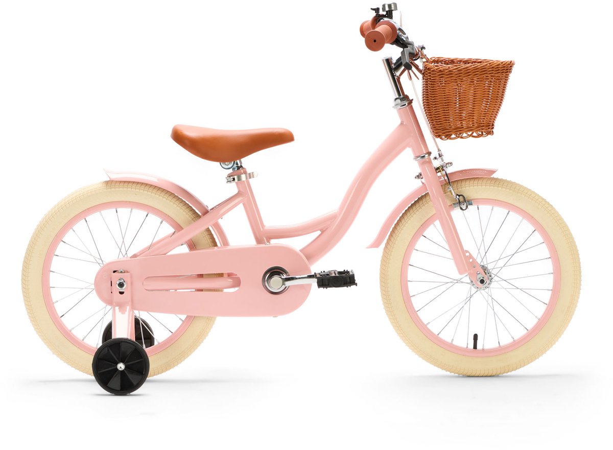 Generation Blanco 16 Inch Roze – Kinderfiets met mandje - Fiets voor kinderen van 4 tot 6 jaar