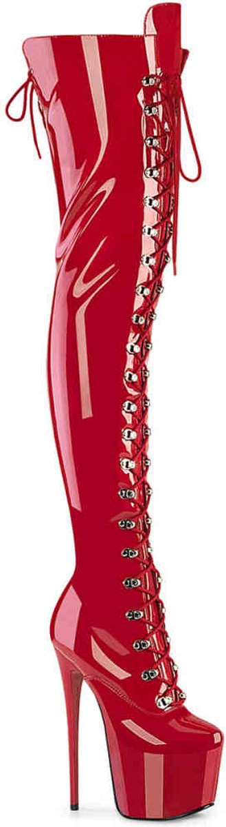 Pleaser JUBILANT-4012 Plateau overknee Laarzen 40 Shoes Rood