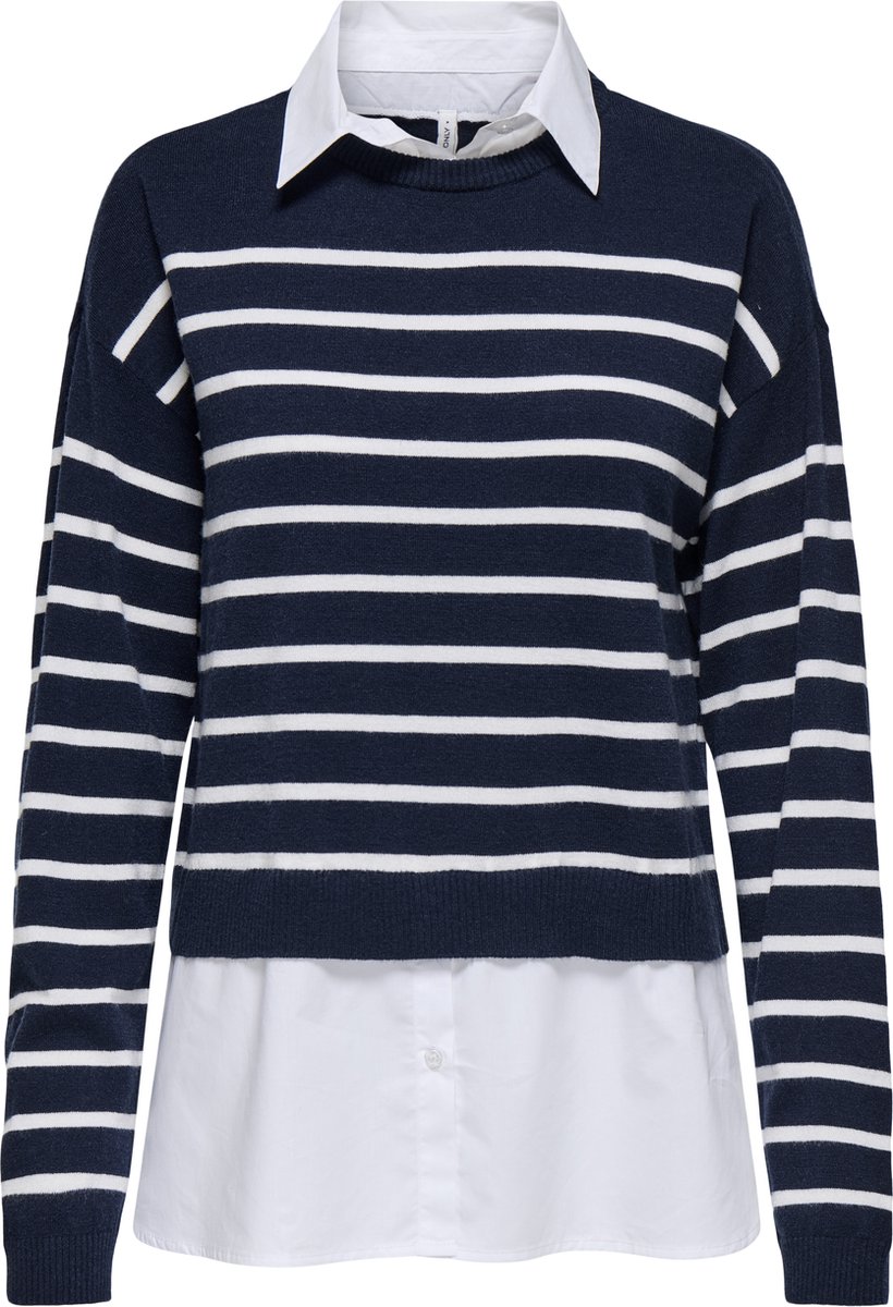 ONLY - ONLPAYSON LS MIX PULLOVER KNT - Dames - Gebreide truien