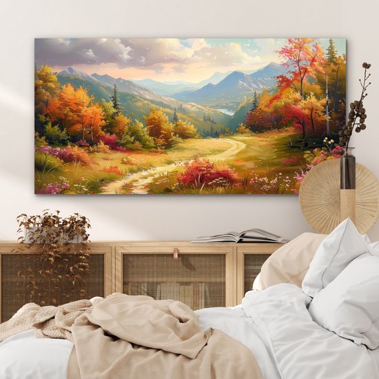 Tableau aluminium 120x60 cm - Décoration murale métal - Paysage - Illustration - Nature - Décoration murale métal salon - Décoration industrielle - Photo sur dibond - Accessoires industriels chambre