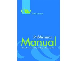 Omslag van Publication Manual Of American Psycholog