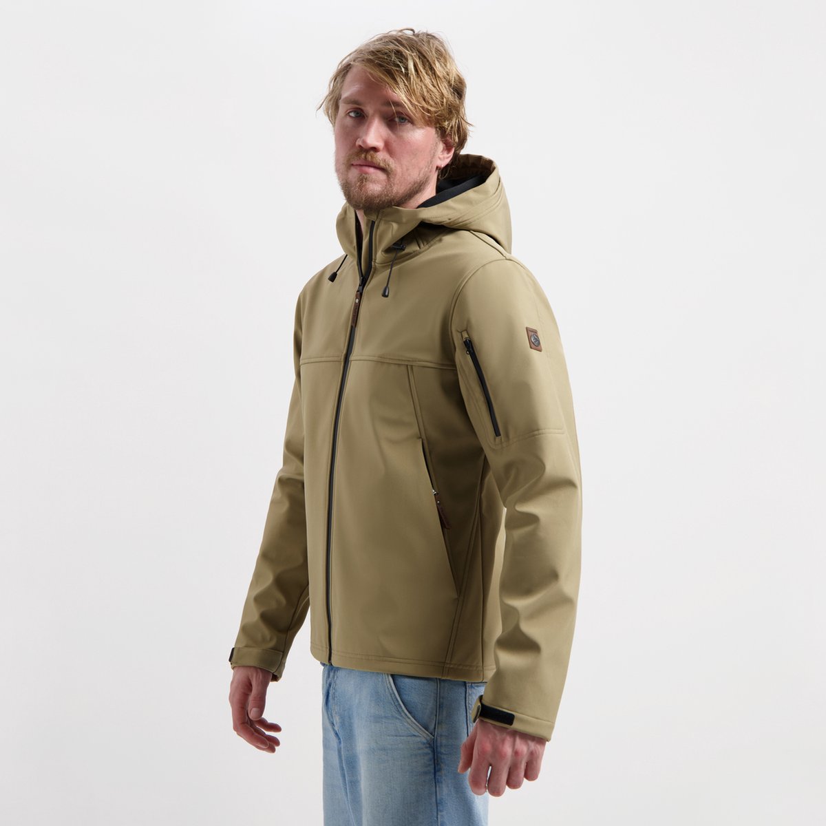 Travelin' Stian Heren - Softshell Jas - Waterdicht - Bruin