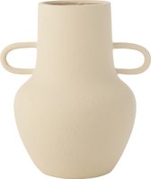 J-Line vase Cruche 2 Anses - pierre - beige - large - 29.5 cm de hauteur