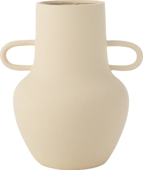 J-Line vase Cruche 2 Anses - pierre - beige - large - 29.5 cm de hauteur
