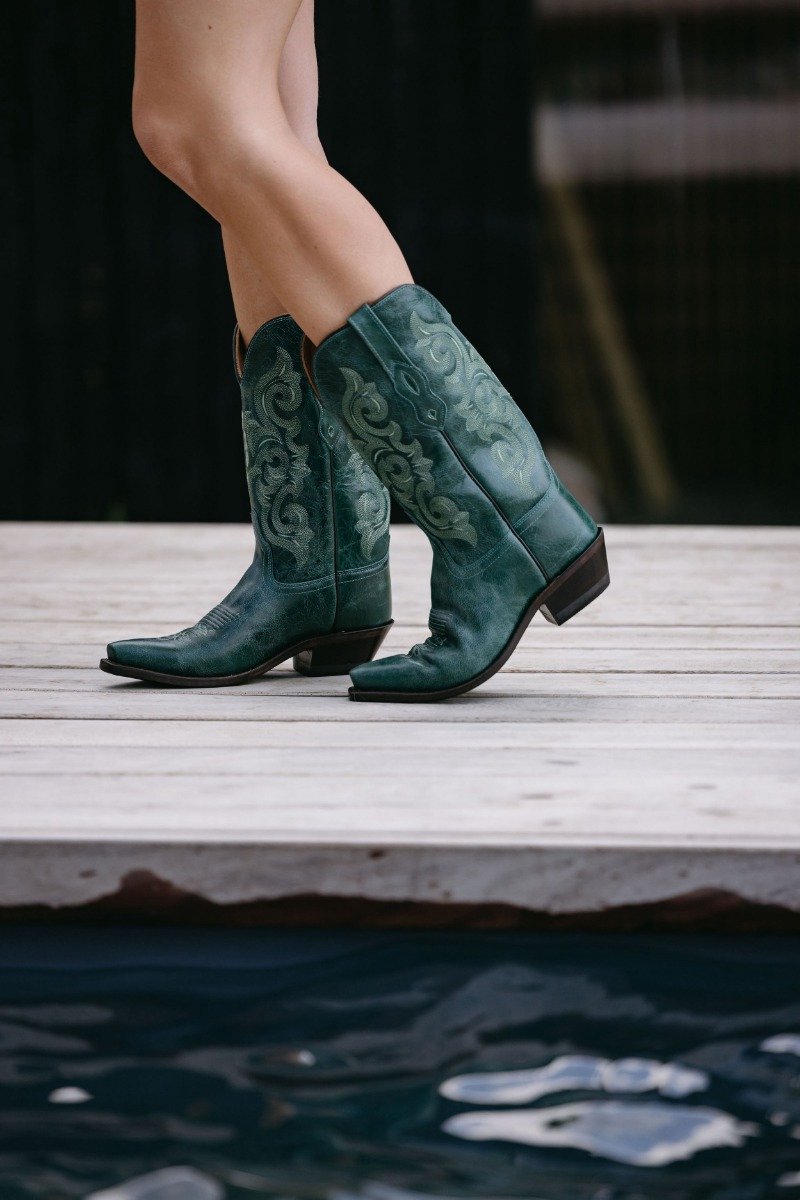 Bootstock GREEN GRASS Cowboylaarzen Western laarzen Cowboy boots Meisje Green 37 (671270214215)