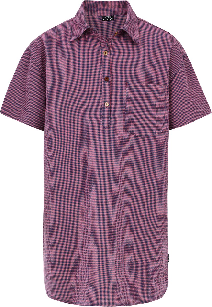 Protest Prtsecond Jr – Blousejurk Meisjes – Korte mouwen – Houthakkers print Roze