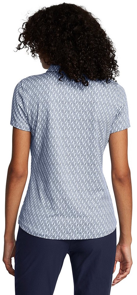 Under Armour Playoff 3.0 Printed Dames Polo Nimbus Blue van Under Armour — afbeelding 4