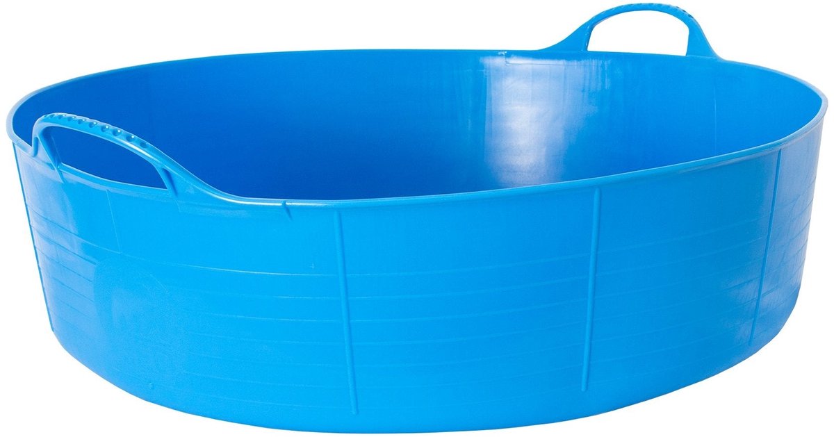 Tubtrug Flexibele Schaal Blauw voerbak paard