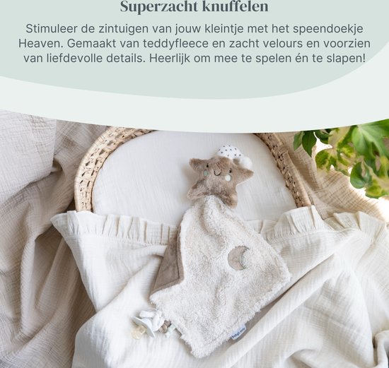 Baby's Only Baby Speendoekje Heaven - Knuffeldoekje voor jongens en meisjes - Speenknuffel - Fopspeendoekje - Clay/Warm Linen van Baby's Only — afbeelding 2