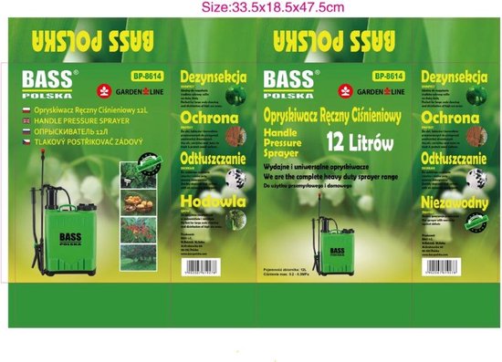Handheld drukspuit, 12 l, schoudermontage — afbeelding 3