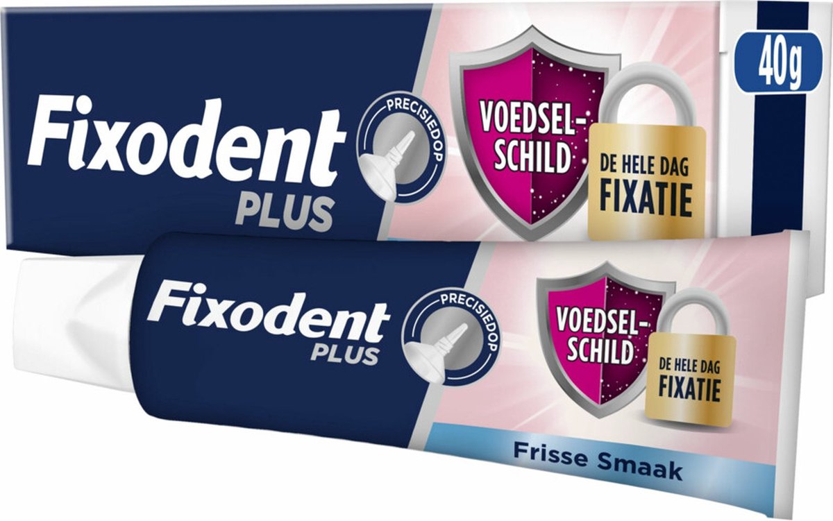Goedkoopste Fixodent Plus Food Barrier Frisse Smaak 40 gram