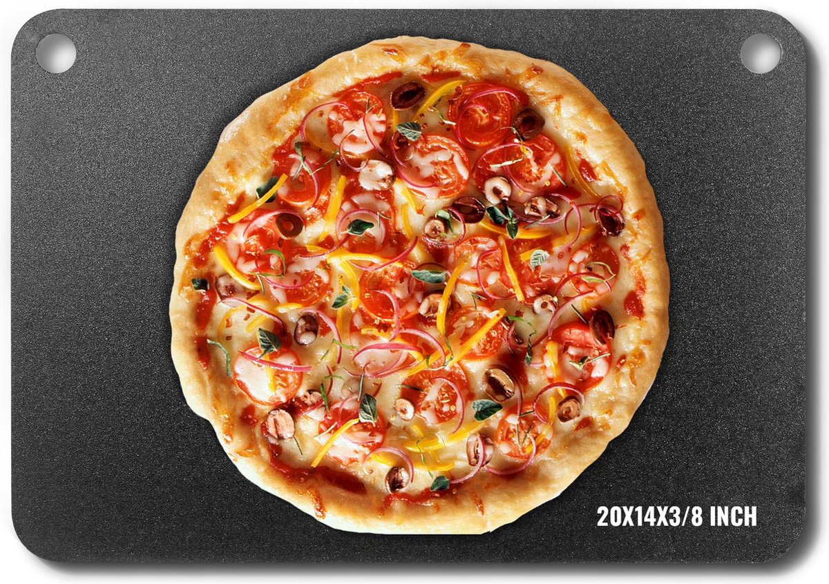 VEVOR Pizzastaal, 50,8 x 35,5 x 1 cm, koolstofstaal