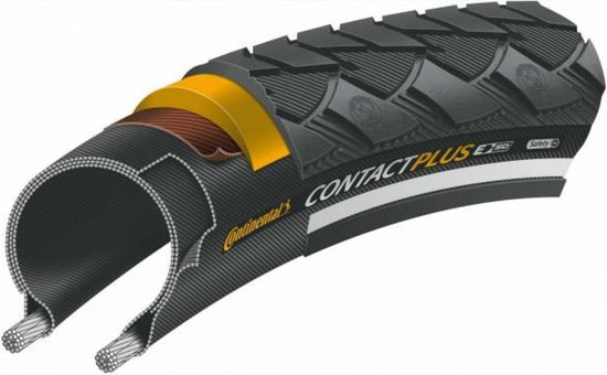 Continental Buitenband Contact Plus 28 X 1.75 (47-622) Zwart van Continental — afbeelding 3
