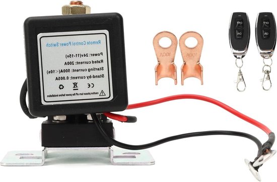 Afstandsbediening Batterij Loskoppelen Schakelaar 12V 200A, Auto Kill Switch Anti Diefstal Met Afstandsbediening Voor Auto Vrachtwagen Boten Afstandsbediening Batterij Loskoppelen Schakelaar 12V 200A, Auto Kill Switch Anti Diefstal Met Afstandsbediening Voor Auto Vrachtwagen Boten