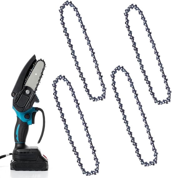 4 stuks 6 inch Zaagkettingen compatibel met mini-kettingzaag