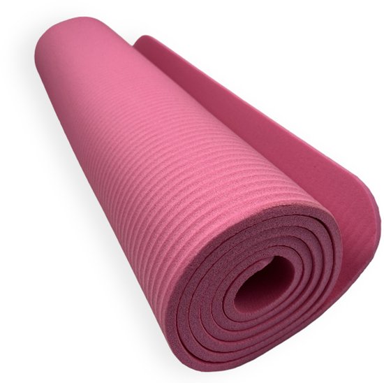 Padisport Yoga Mat Roze - Fitness Mat Extra Dik - Yoga Mat Extra Dik - Pilates Mat - Dikke Yogamat - Yoga Mat Anti Slip - Yoga Matje - Yoga Mat Dik - Sport Mat - Sport Matje Fitness