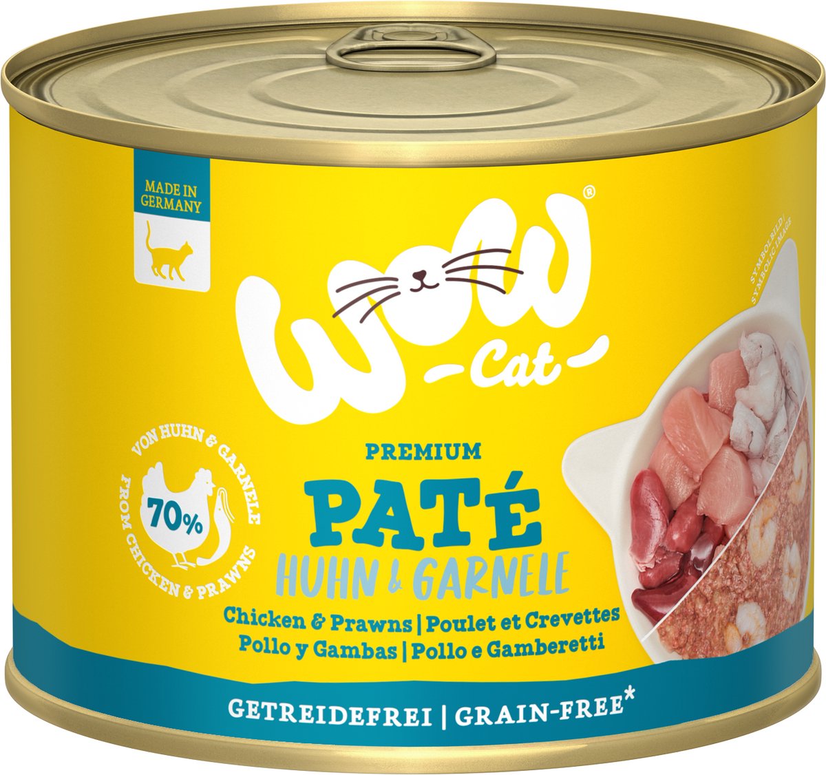 Wow WOW CAT - ADULT Dose 6x200g | Huhn & Garnele