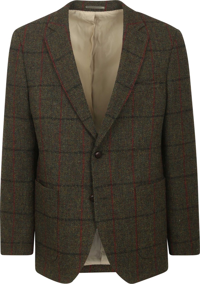 Steppin' Out Colbert Harris Tweed Donkergroen - Maat 52 - Heren blazer