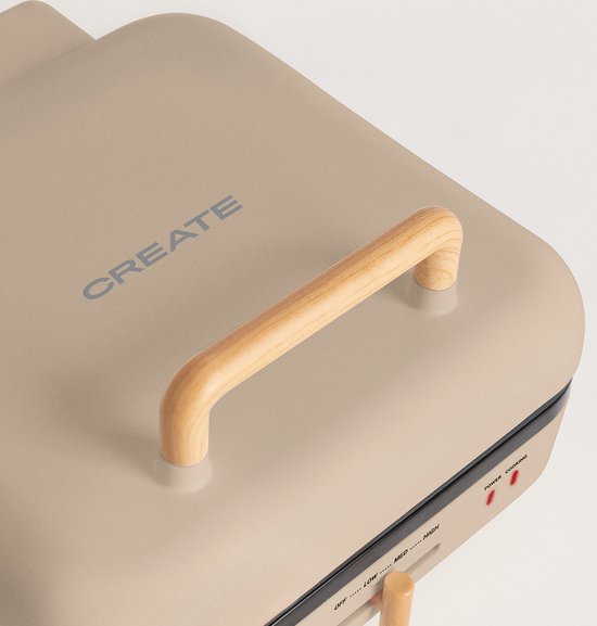 CREATE- Multifunctionele grill met 180° opening - STONE STUDIO PRO 1400 W — afbeelding 4