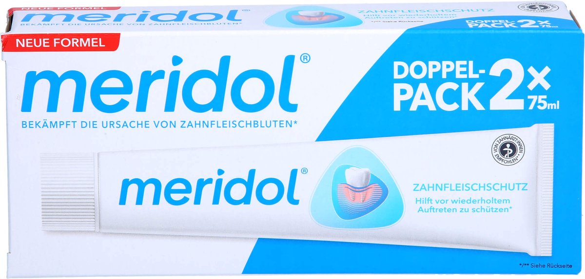 meridol Tandpasta dubbelverpakking (2 x 75 ml), 150 ml
