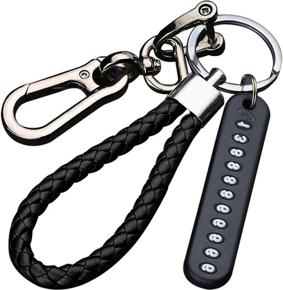 Lederen sleutelhanger voor BMW E60/F30/G01 Meer, auto anti-verlies sleutelhanger, autosleutelhanger met metalen logo, voor mannen en vrouwen