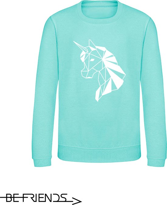 Pull Be Friends - Licorne - Enfants - Vert menthe - Taille 9-11 ans