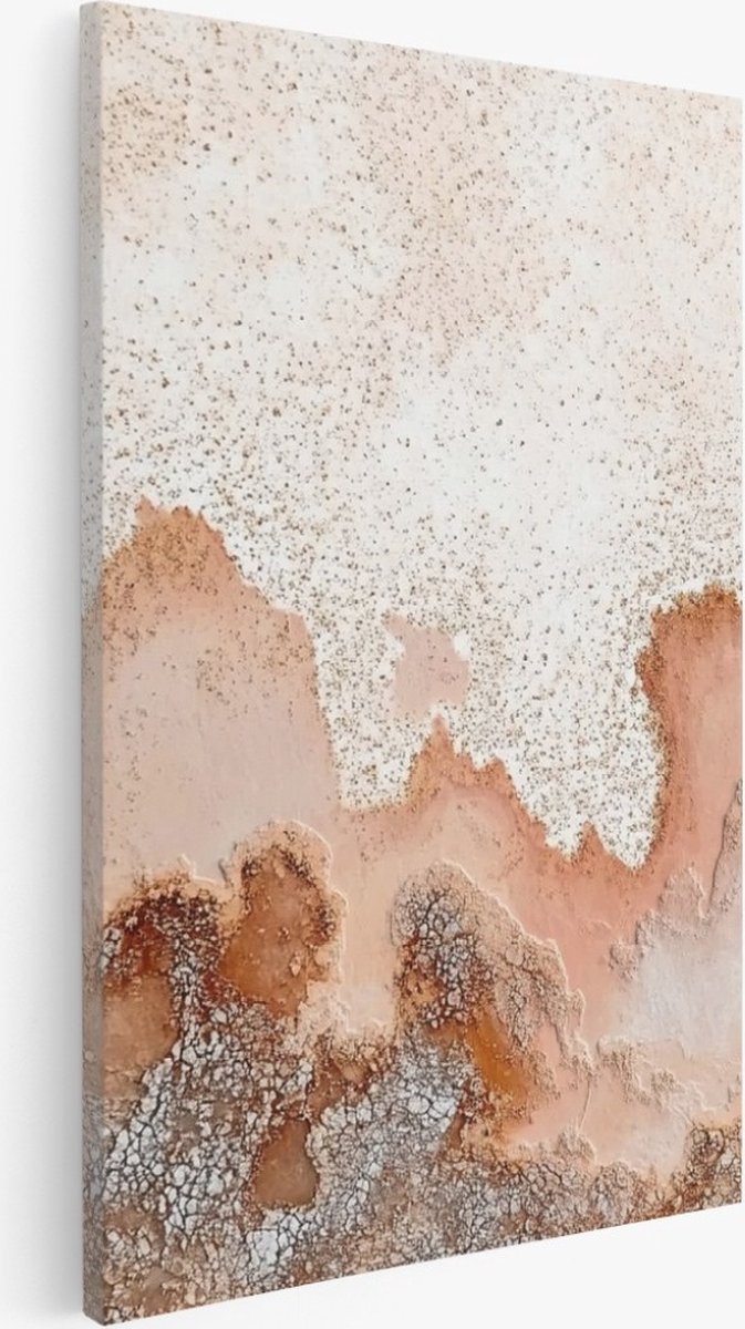 Saammp Canvas Schilderij - natuurlijke erosie - Abstract - 100x150 - Foto op canvas - Wanddecoratie - Muurdecoratie Woonkamer - Slaapkamer decoratie - Canvas Print Multicolor