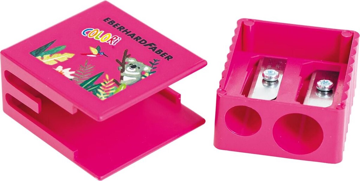 Eberhard Faber puntenslijper - Colori - roze motief koala - dubbelgaats - EF-585151