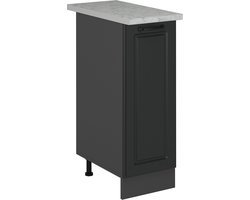 Vicco R-Line Apotheekkast – 30 cm WB Marmer Antraciet landhuis