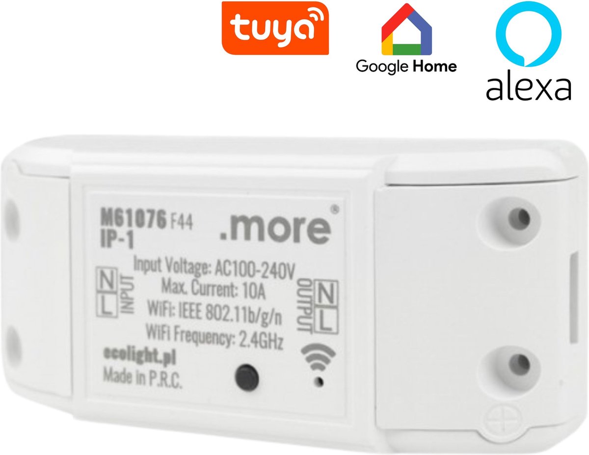 1P 32A 18mm Din Rail WIFI Disjoncteur Type De Relais Interrupteur Intelligent Telecommande Par Tuya App Pour Maison Intelligente Fiche Technique Et Prix Au Maroc