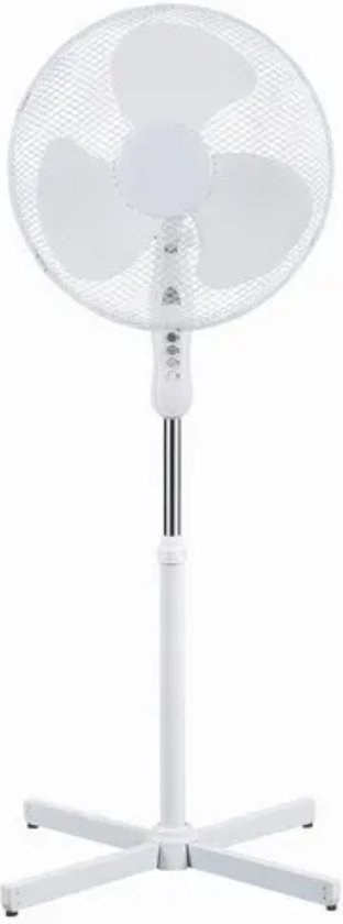 Statiefventilator - 3 standen - 40 CM - wit