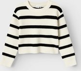 Name It kids meisjes trui NILLA Jet Stream w. black stripes Regular Fit