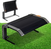 Garage pour robot tondeuse Abri robot pliable pour robot tondeuse 72x56x36 cm Zwart gris Parasol avec cadre en fer