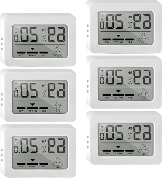 Digitale termometer Huis 3 stuks LCD-minithermometer Digitale hygrometer Thermometer Binnenhygrometer voor thuiskantoor Babykamer Garderobe kopen vanaf een prijs van 61