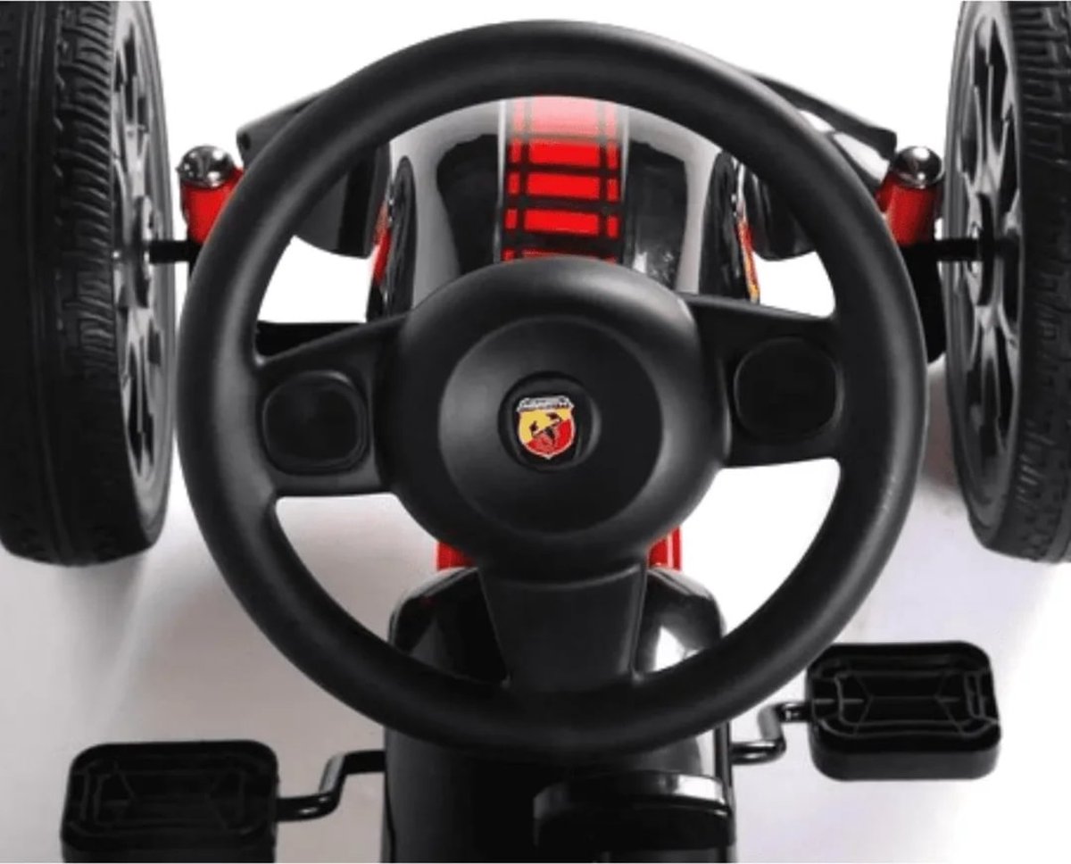 Abarth Skelter 3 tot 7 jaar – Officieel Gelicentieerde Go Kart met Skiddingmodus & EVA-Wielen – Kindervoertuig met Verstelbaar Zadel & Handrem – Zwart — afbeelding 7
