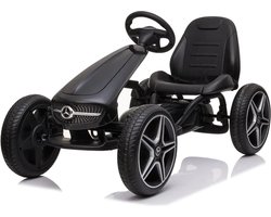 Mercedes GoKart voor Kinderen - Skelter - Verstelbaar Zitje - 3 tot 7 jaar - Zwart