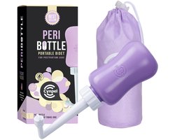 Cynpel Peri Bottle - Draagbare reisbidet voor mannen of vrouwen - Essentiële tas voor bevalling en kraamzorg in het ziekenhuis - Hulpmiddelen voor herstel na de bevalling voor moeders na de bevalling - Perineale sprayfles