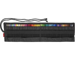 foto van Faber-Castell kleurpotlood Black Edition - 72 stuks in roletui - zwart - FC-116418