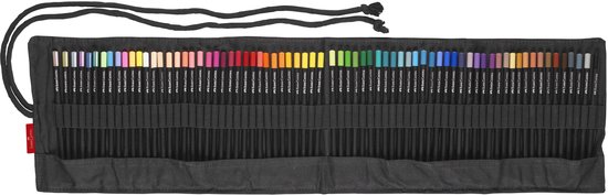 Crayons de couleur Faber-Castell Black Edition - 72 pièces dans un étui enroulable - noir - FC-116418